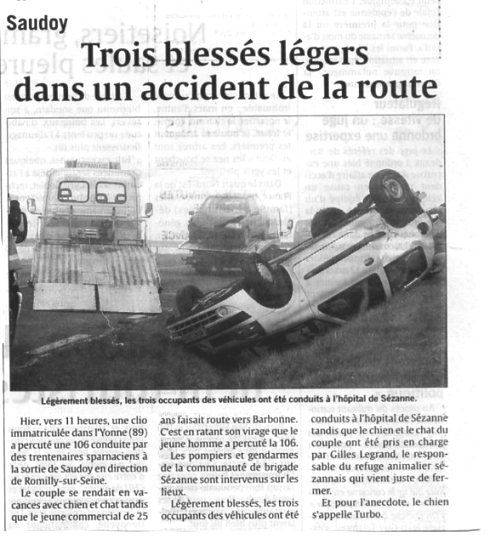 accident de la route